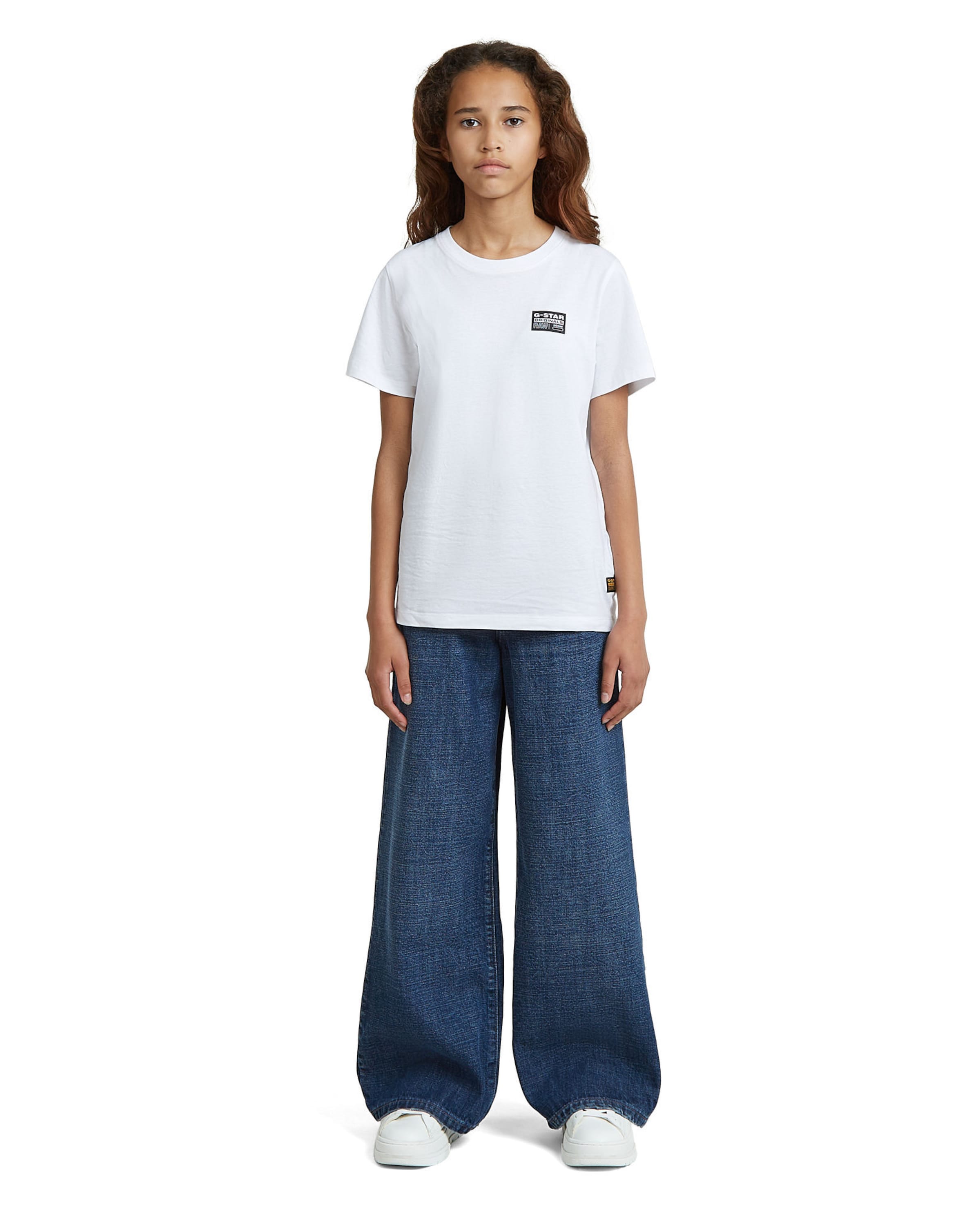 G-STAR Loosefit Jeans -'Girls Skater High Loose Jeans' in Blau