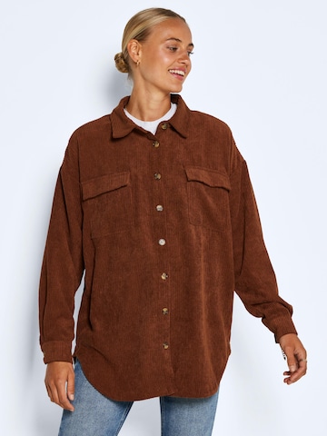 Noisy may Between-Season Jacket 'FLANNY' in Brown: front