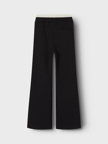 NAME IT Wide Leg Bukser i sort