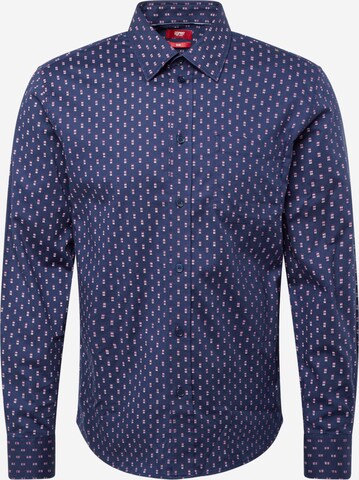 Coupe regular Chemise ESPRIT en bleu : devant