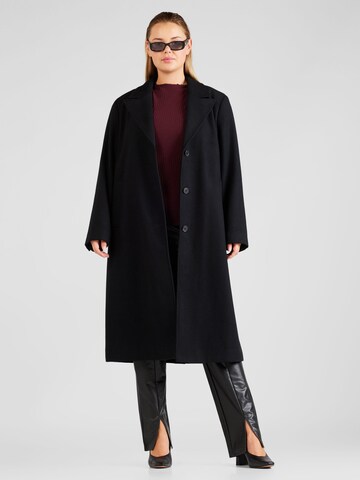 Selected Femme Curve Between-seasons coat 'ALMA' in Black