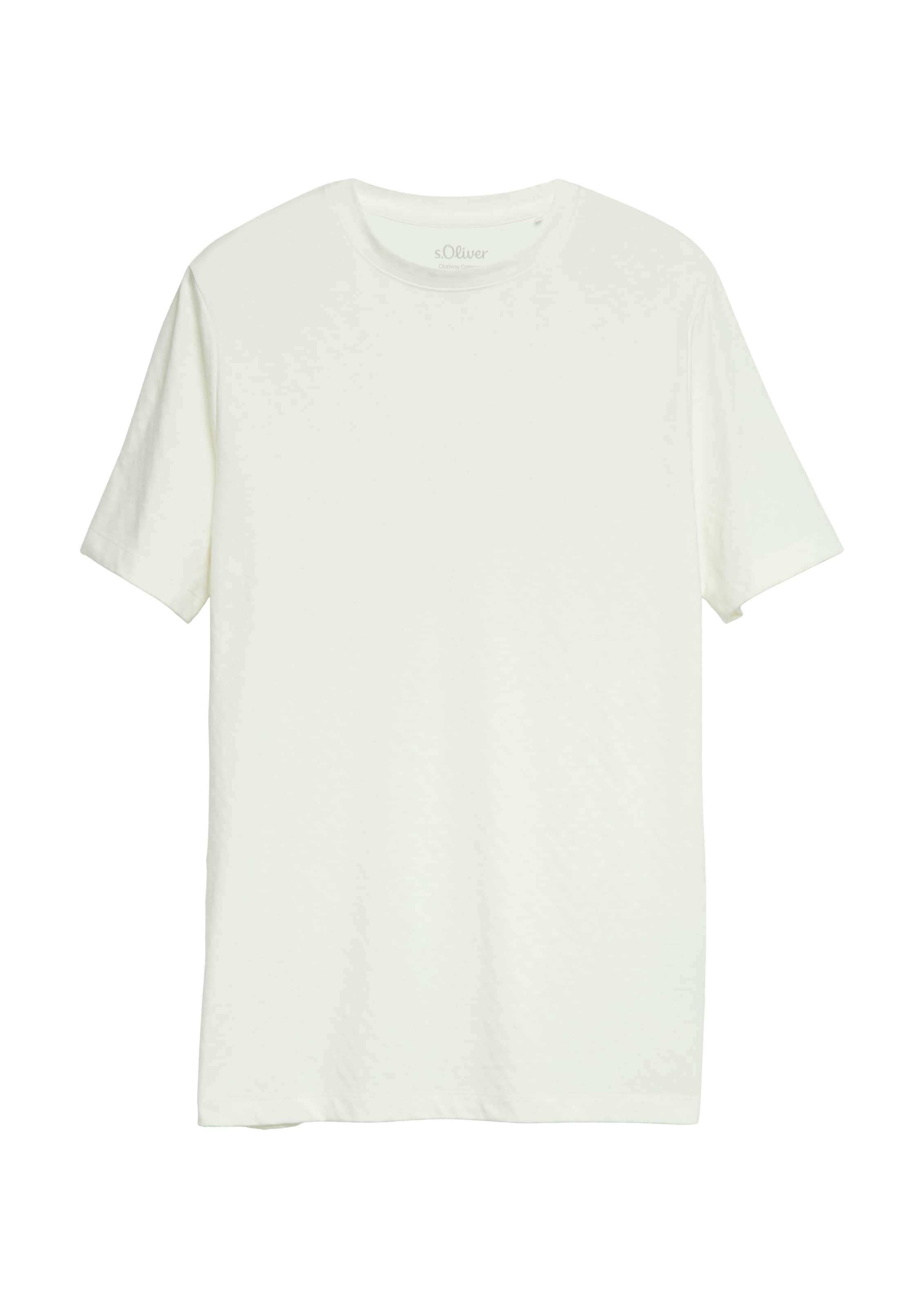 s.Oliver Shirt in Wit: voorkant