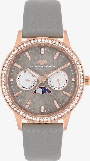 Rhodenwald & Söhne Analogais pulkstenis, krāsa - rožzeltains / pelēks, Preces skats