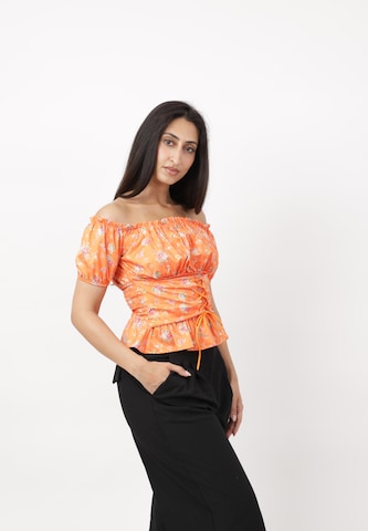 Camicia da donna di Elara in arancione
