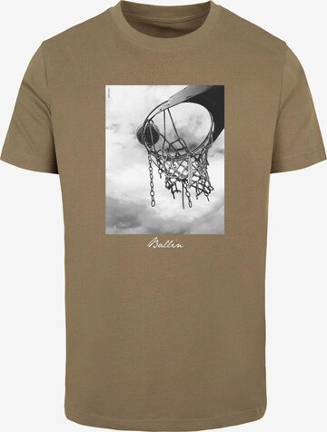 Mister Tee Shirt 'Ballin 2.0' in Green: front