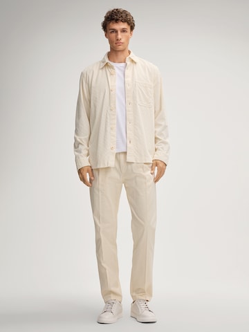 JOOP! Jeans Loose fit Pleat-front trousers 'Lead' in Beige