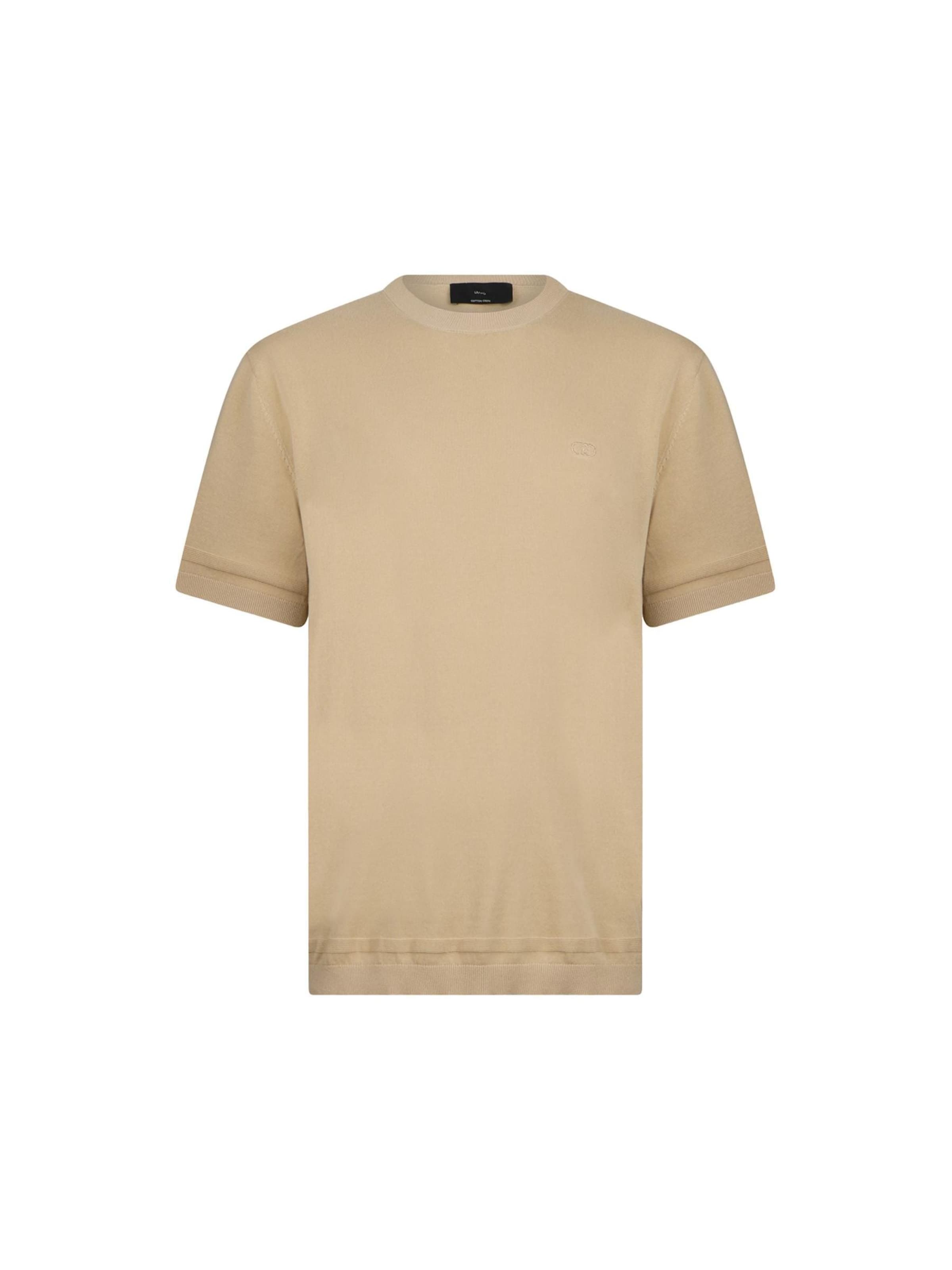Liu Jo Shirt 'LIU JO UOMO MAGLIA SHORTCREPE Maglieria' in Beige: voorkant