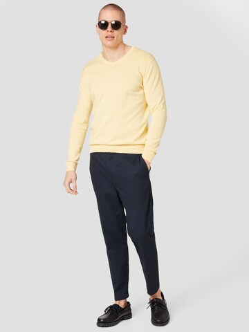 TOM TAILOR Regular Fit Pullover in Gelb