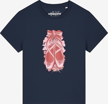 Watapparel Shirt 'Ballettschuhe' in Blauw: voorkant
