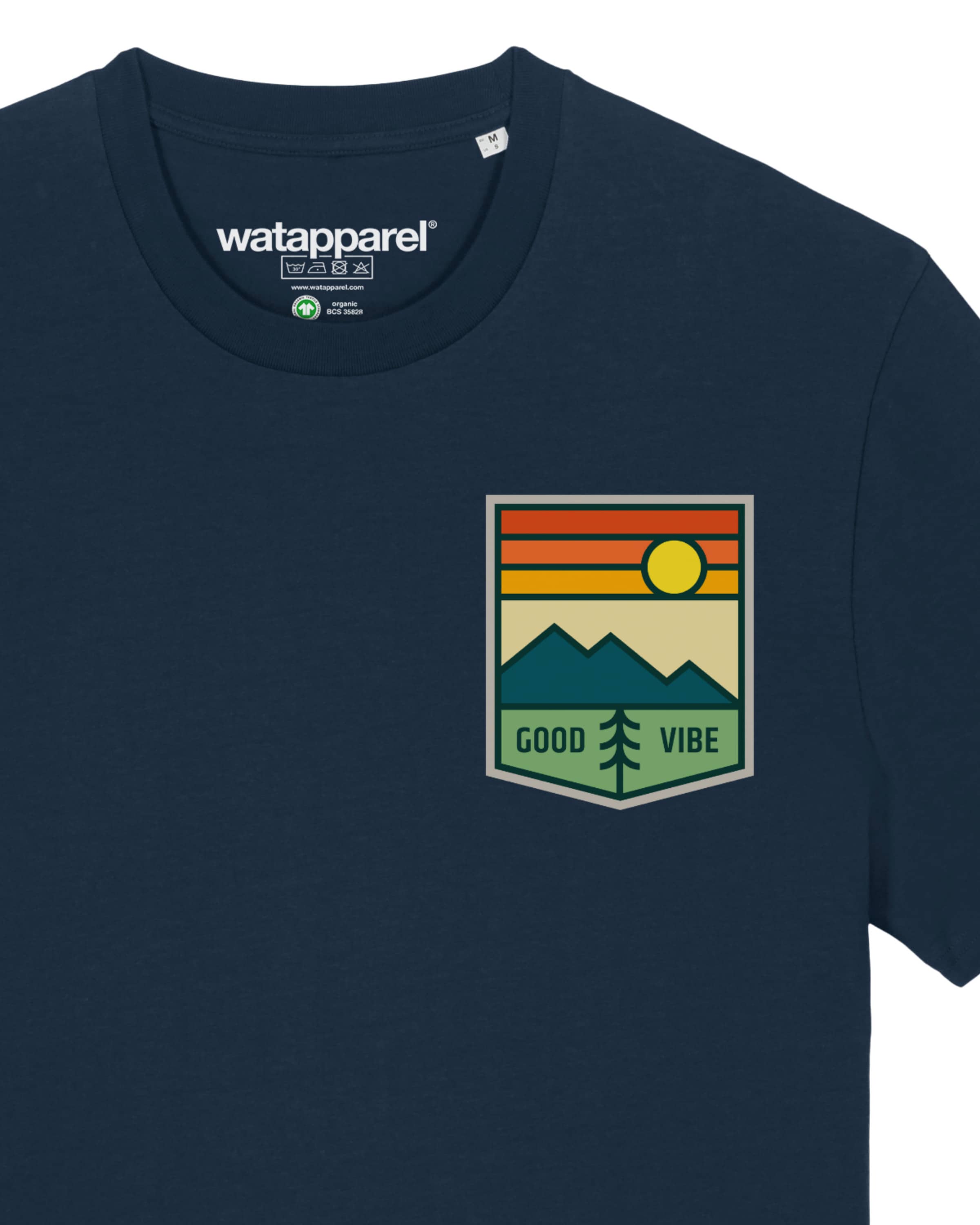 Watapparel Shirt ' Good Vibe ' in Blauw