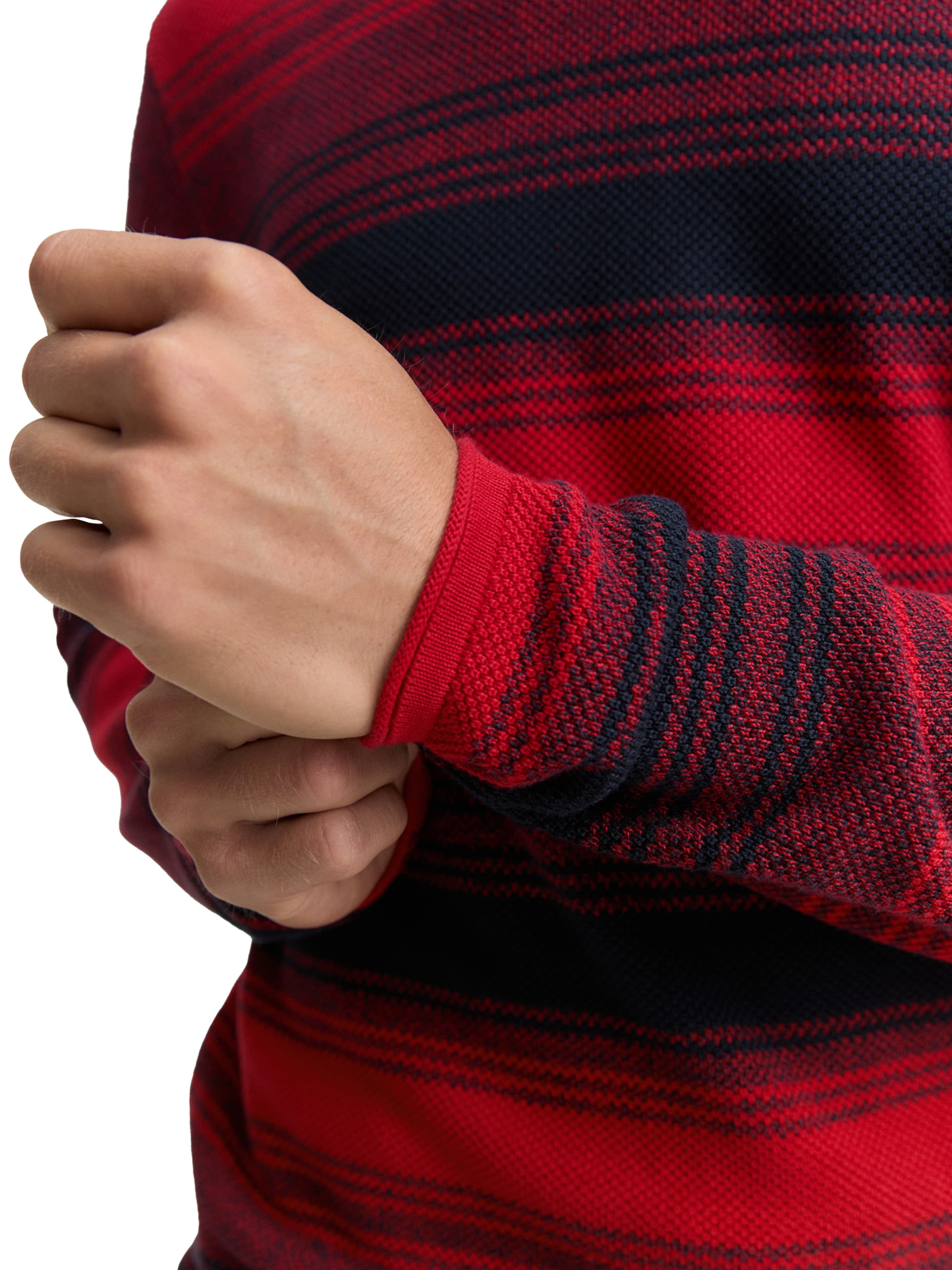 TOM TAILOR Pulover | rdeča barva