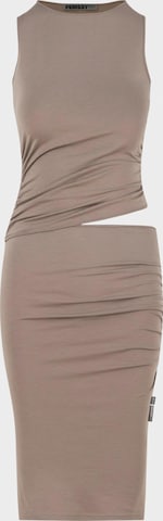 FEMSSY Dress 'TALIA DRESS BROWN' in Beige: front