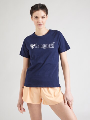 Tricou funcțional 'Noni 2.0' de la Hummel pe albastru: față