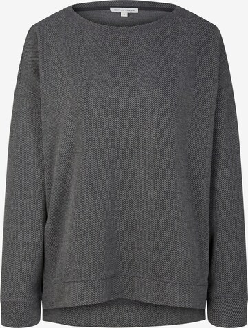 TOM TAILOR Sweatshirt in Schwarz: predná strana