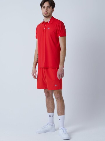 T-Shirt fonctionnel 'Polo' SPORTKIND en rouge : devant