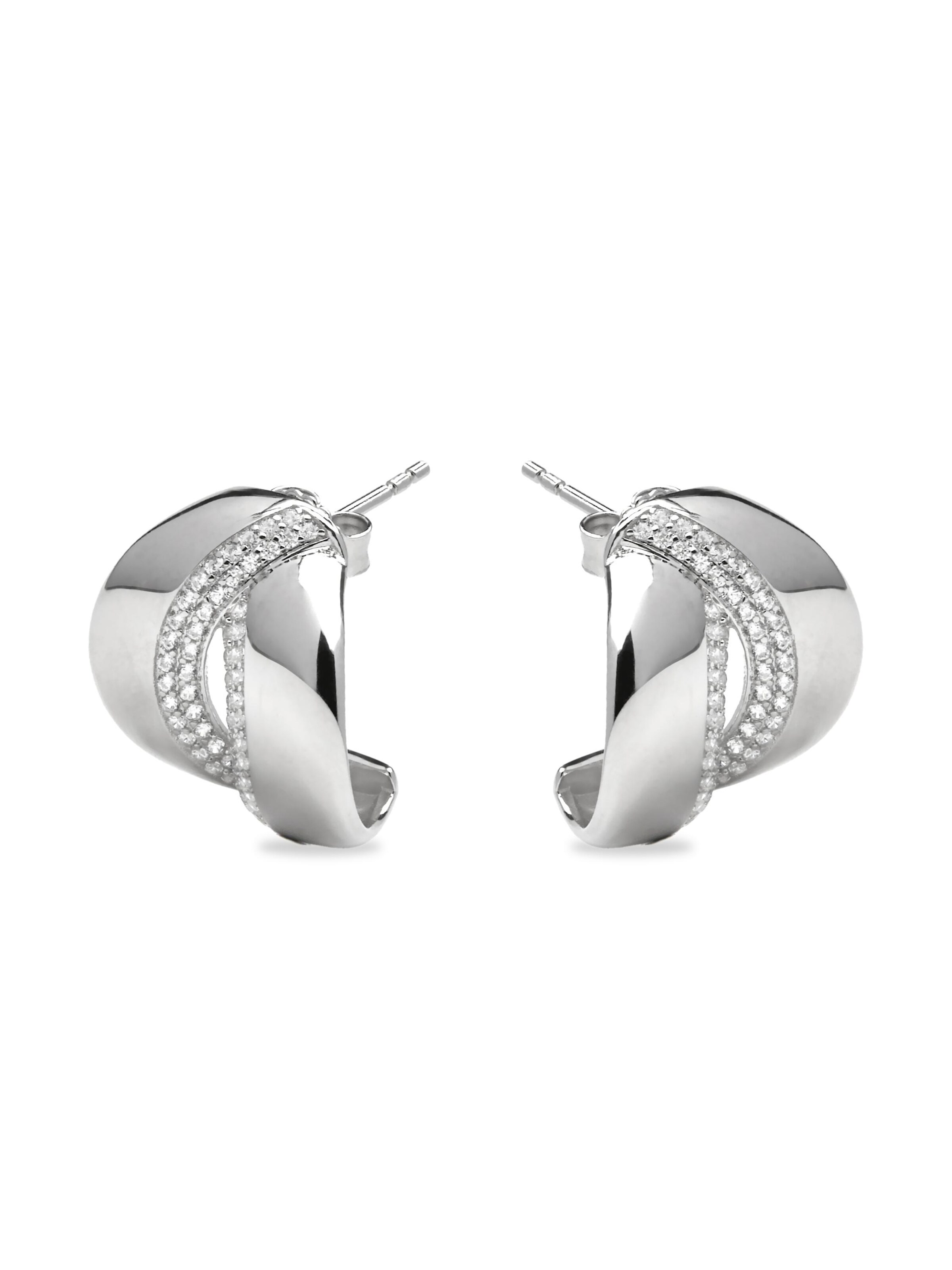 Luxenter Oorbellen 'ASRAE' in Wit