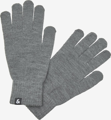 JACK & JONES Full Finger Gloves 'Barry' in Grey