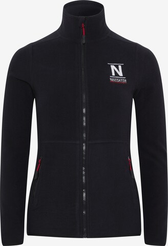 Navigator Fleece Jacket in Black: front