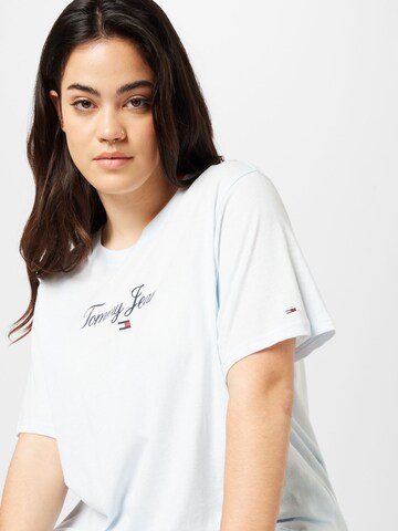 Tommy Jeans Curve T-Shirt 'Essential' in Blau