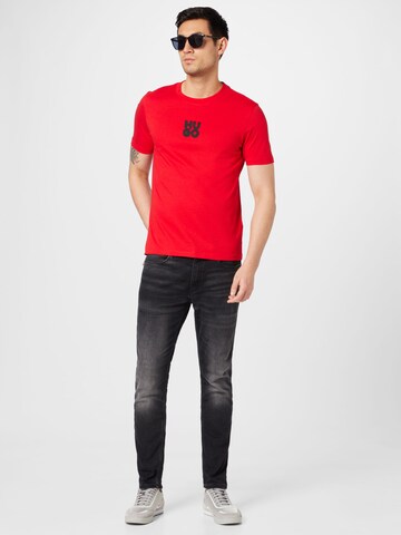 Tricou 'Decali' de la HUGO Red pe roșu