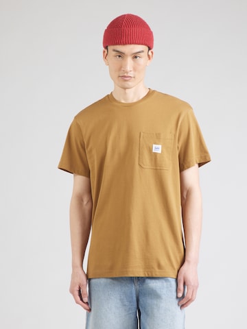 Lee T-shirt i brun: framsida