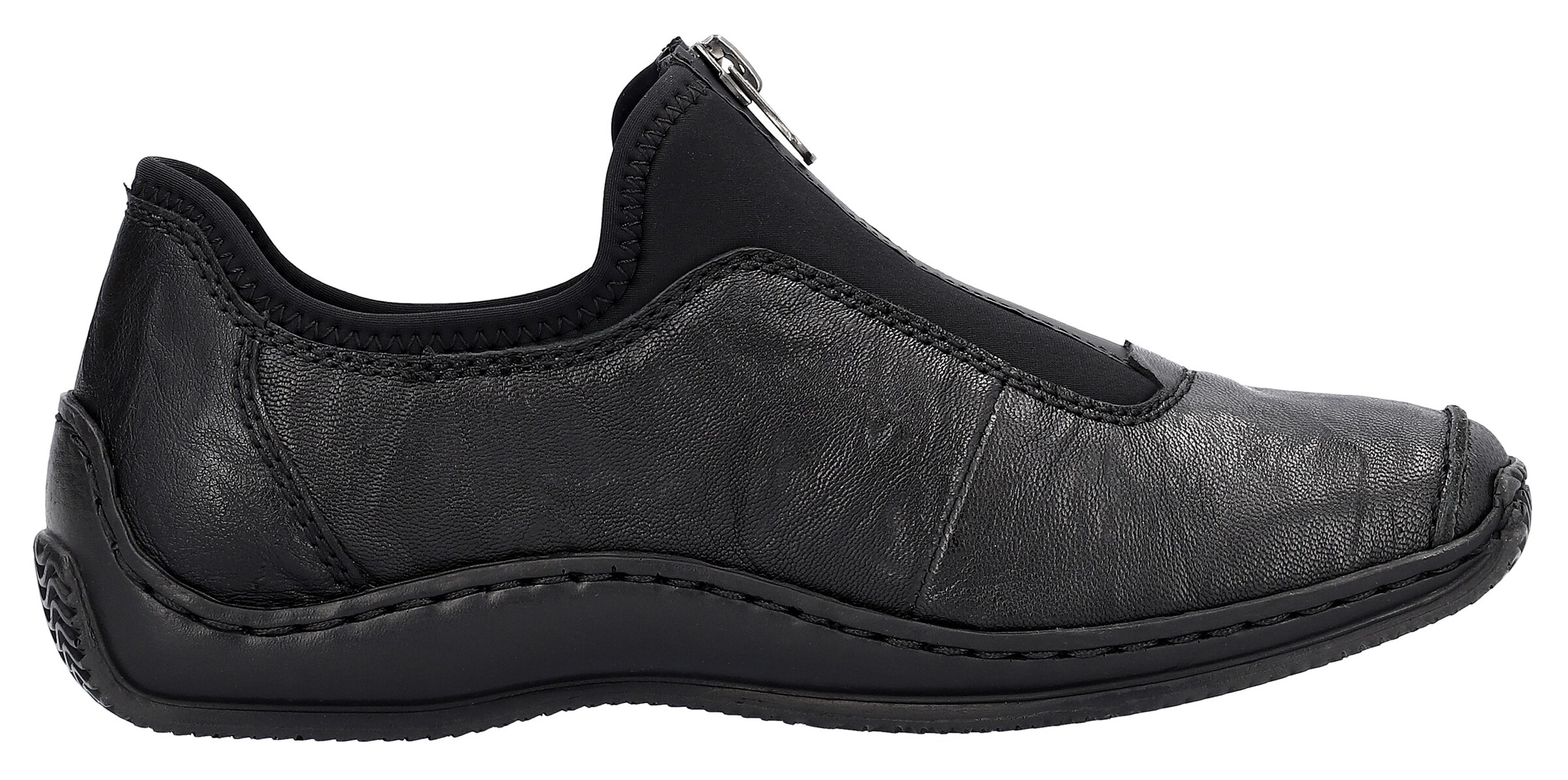 Rieker Slip On in Schwarz