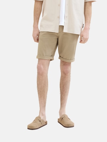 TOM TAILOR Slimfit Shorts in Grau: predná strana