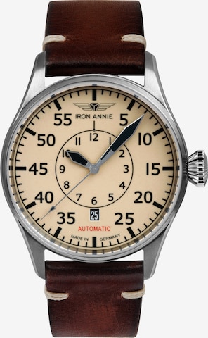 Iron Annie Analog Watch in Brown: front