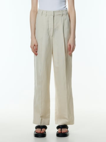 EDITED - regular Pantalón plisado 'Kaj' en beige: frente