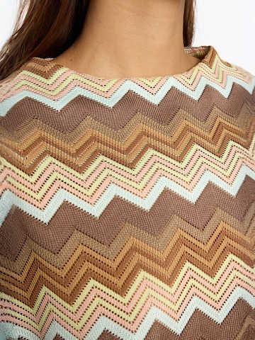 Ana Alcazar Gebreide jurk 'Dirli' in Bruin