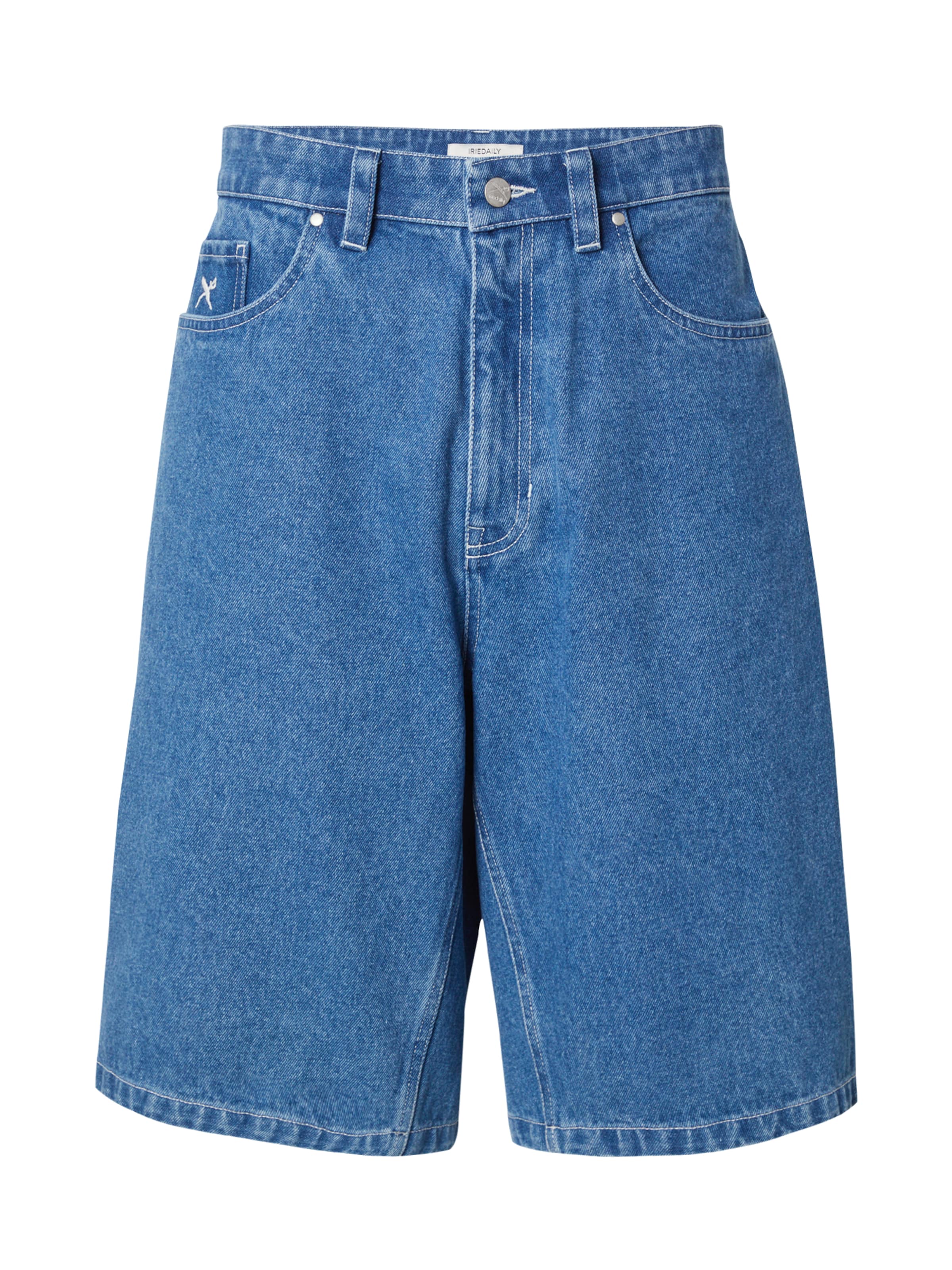 Iriedaily Teksapüksid 'Nanolo', värv sinine: eest vaates