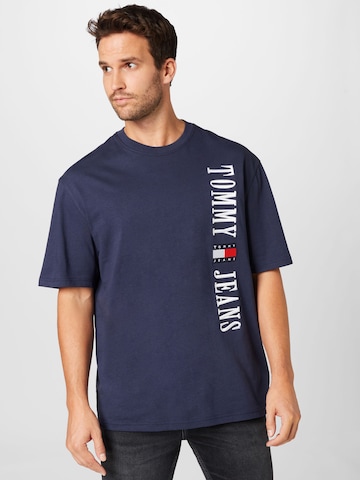 zils Tommy Jeans T-Krekls 'Skater': no priekšpuses