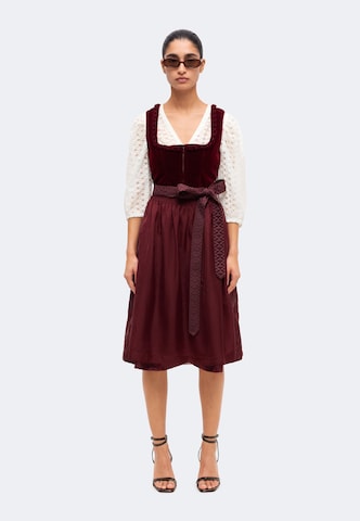 sarkans MARJO "Dirndl" stila kleita 'GY-13-Rabenstein'