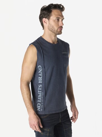 KOROSHI T-shirt i blå