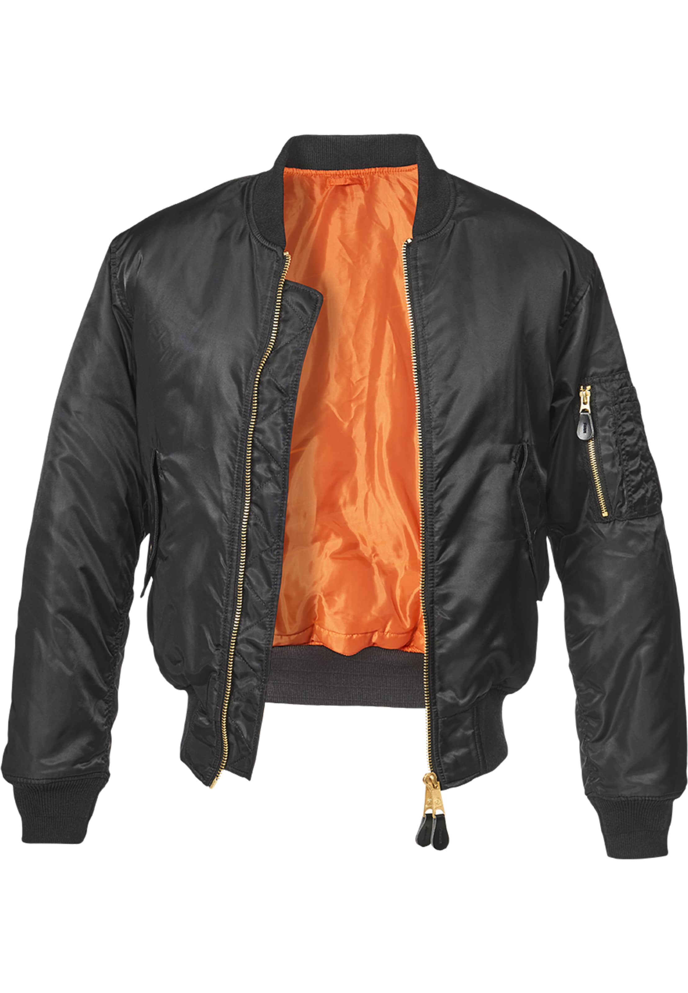 Brandit Between-season jacket in Black: front