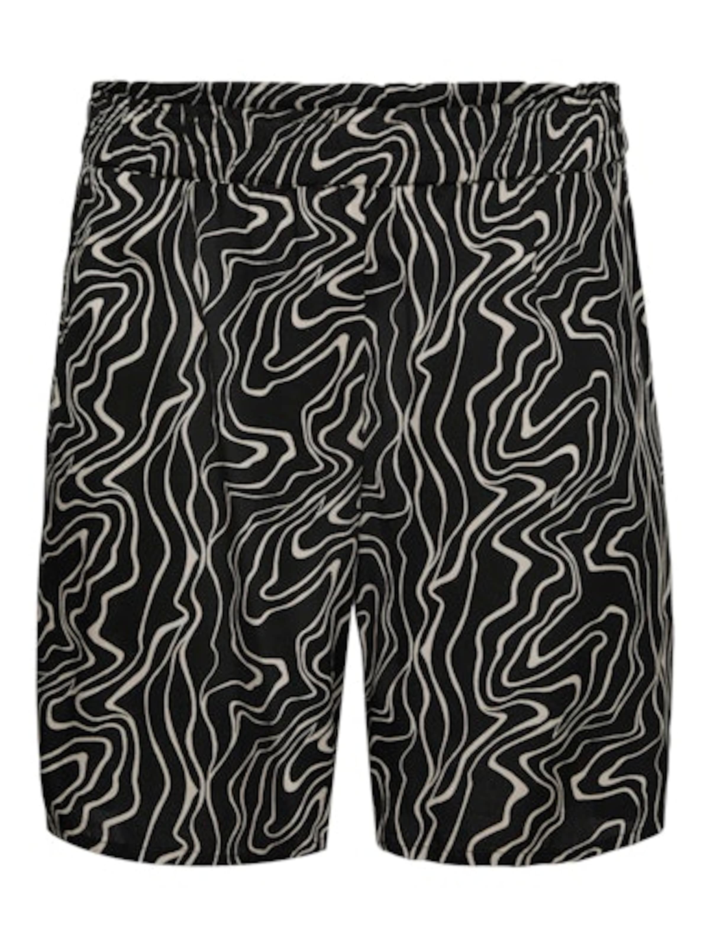 juoda Vero Moda Curve Laisvas Kelnės 'VMCEASY JOY': priekis