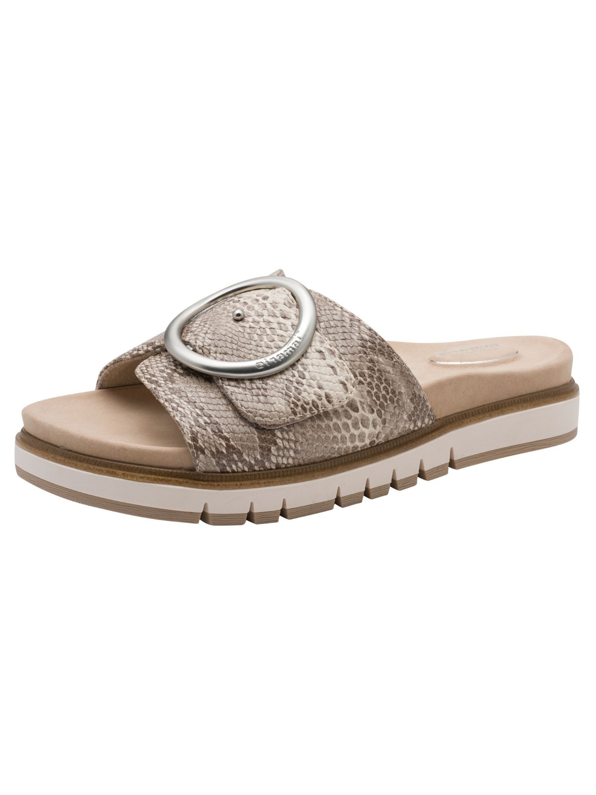 Tamaris Mule in Beige: front