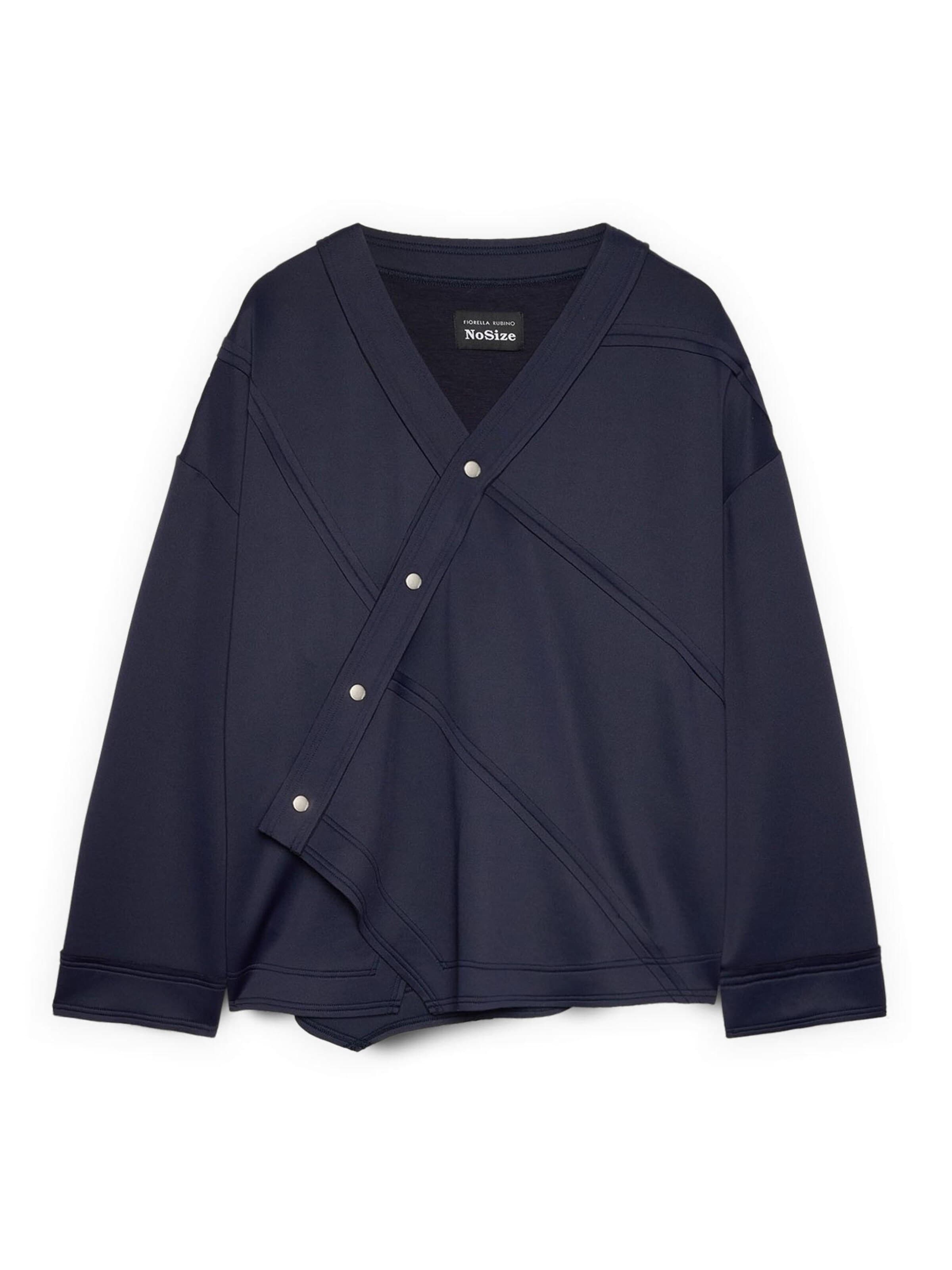 Veste de survêtement Fiorella Rubino en bleu : devant