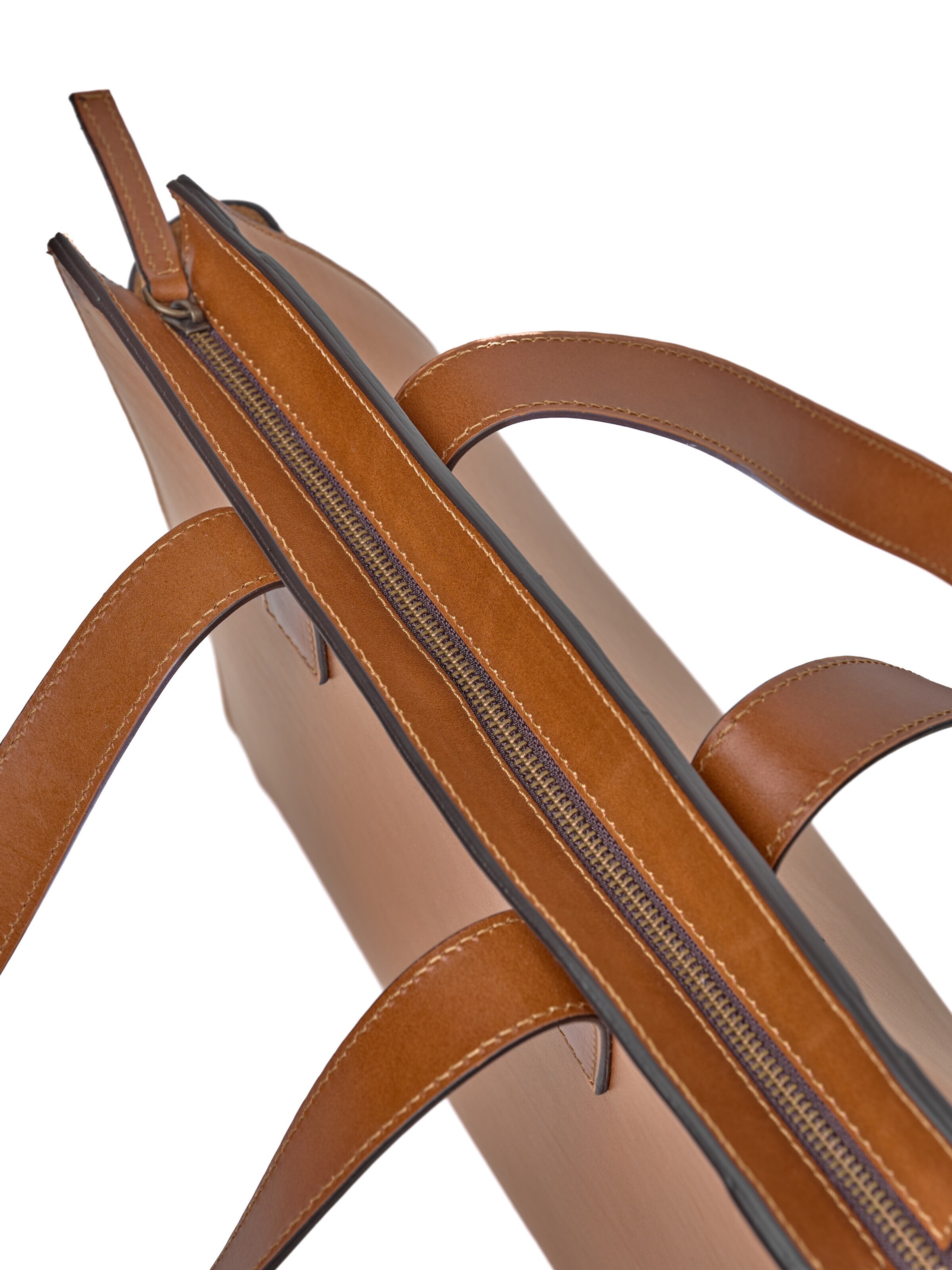THE DUST COMPANY Shopper 'Leather Tote Brown Aspen Collection' in Bruin