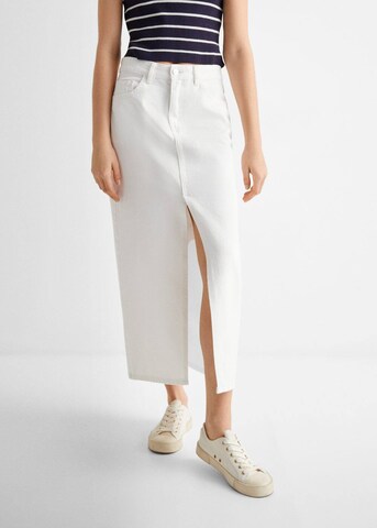 MANGO TEEN Skirt in White: front