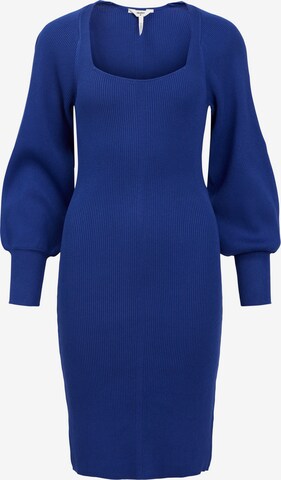 OBJECT Úpletové šaty 'Agnes' – modrá: přední strana