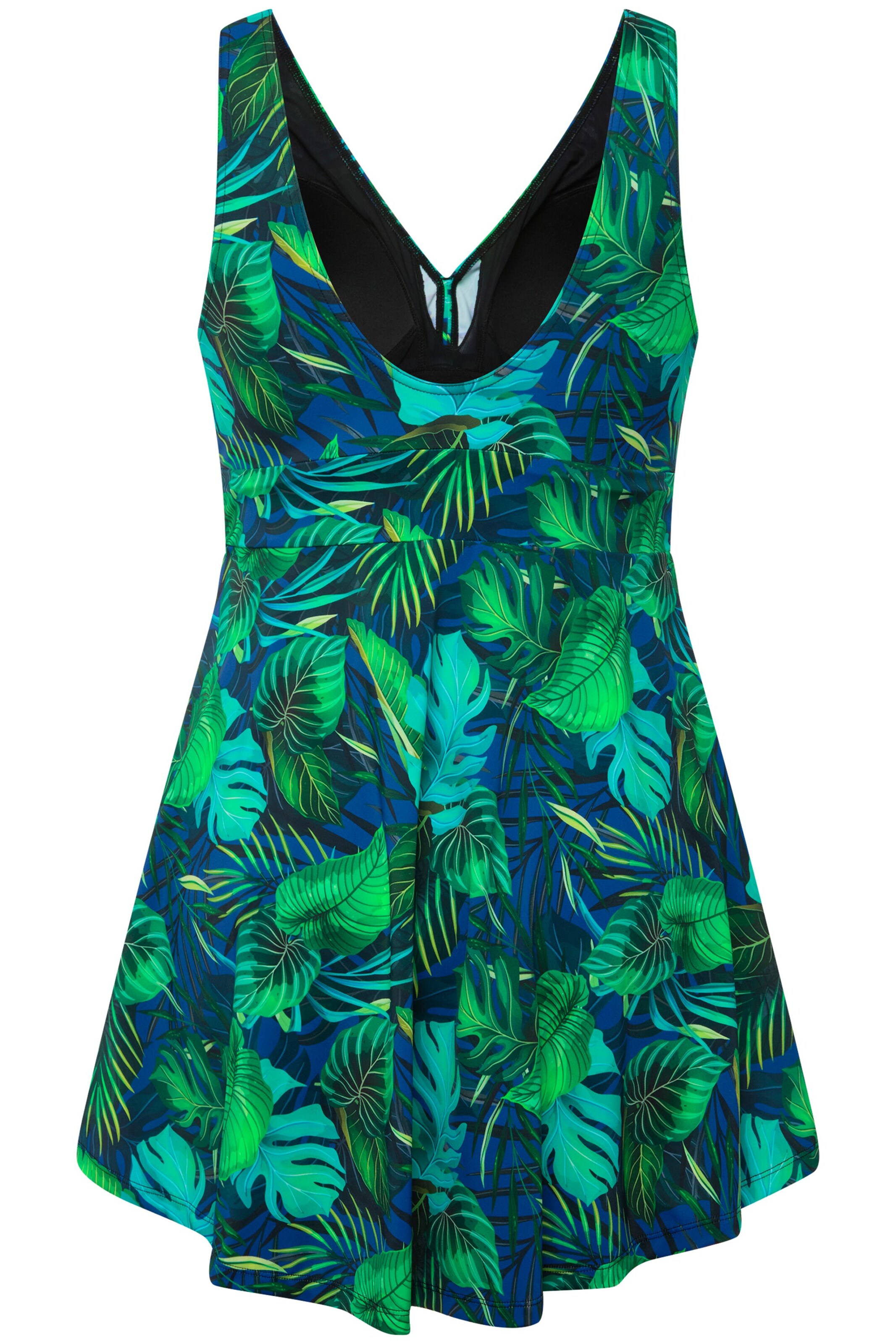 Ulla Popken Badeanzugkleid in Grün