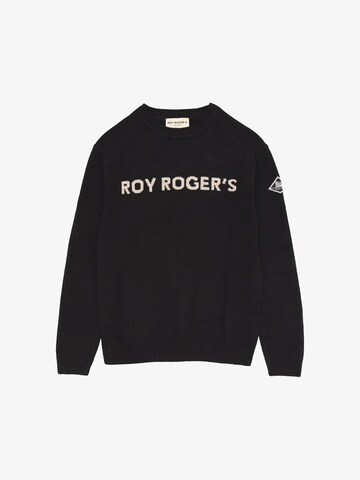 Roy Rogers Sweater 'LOGO RR' in Black: front