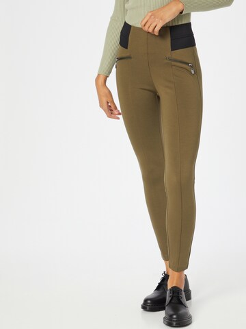 Skinny Leggings di comma casual identity in verde: frontale