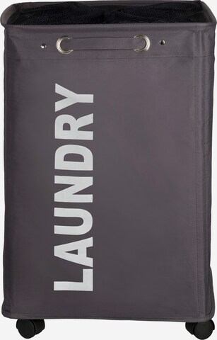 Wenko Laundry Basket 'Quadro' in Grey: front