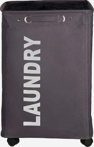 Wenko Laundry Basket 'Quadro' in Grey: front