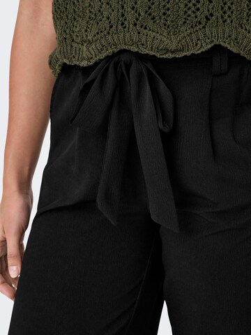 ONLY Wide leg Pleat-front trousers 'ONLNova' in Black