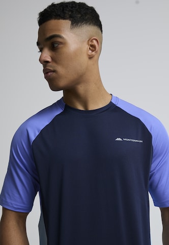 T-Shirt fonctionnel 'Vault' MONTERRAIN en bleu