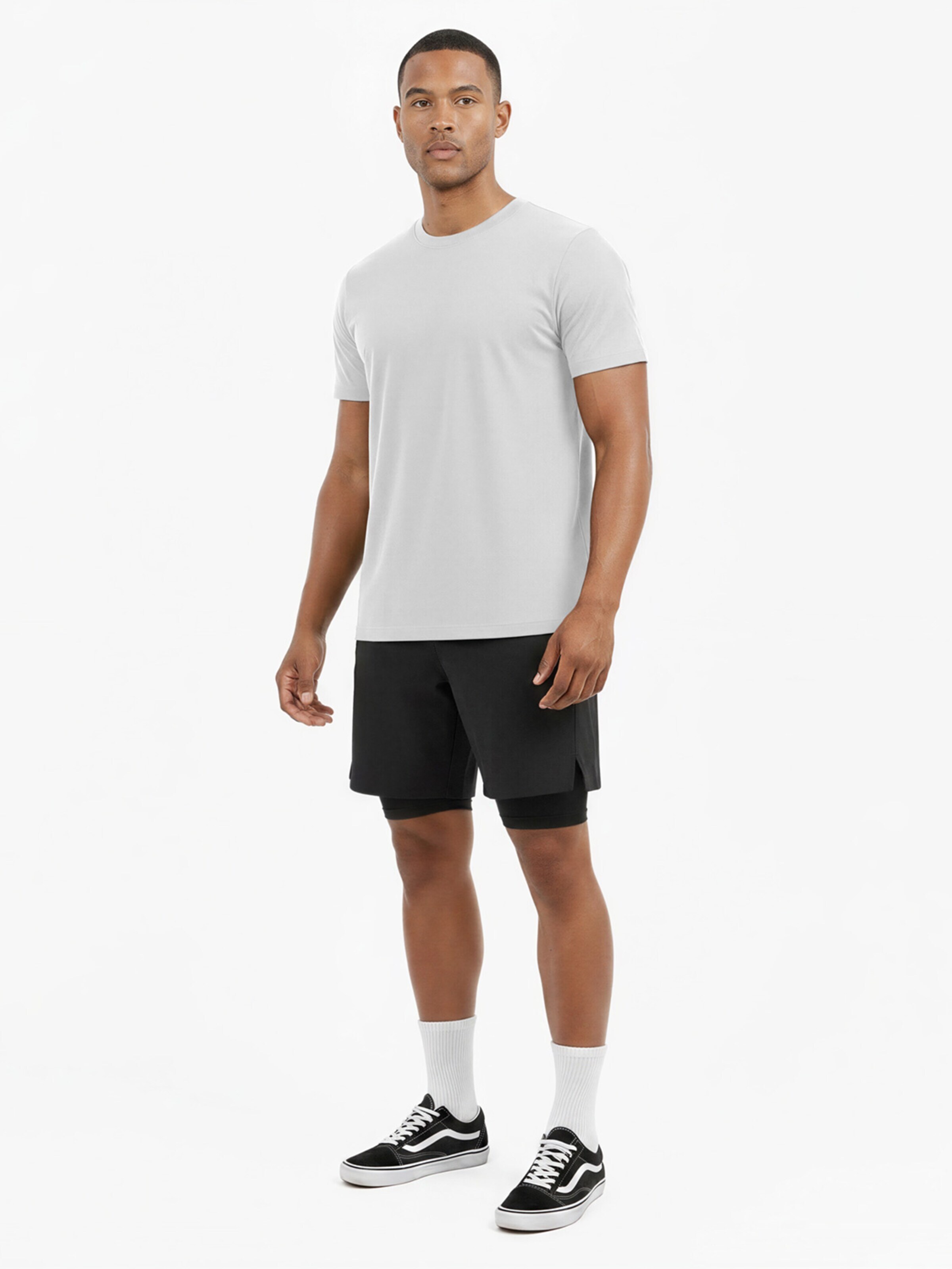 SIXLAB Shirt 'Regular T-Shirt' in White