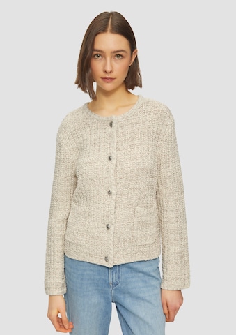 s.Oliver Strickjacke in Beige: Vorderseite